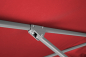 Preview: Schneider Stahl Balkon Kurbelschirm Porto 300x200cm Knicker Stock 38mm PES rot